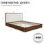 Structure de lit tapissier Sadeigh Boucle-434491140
