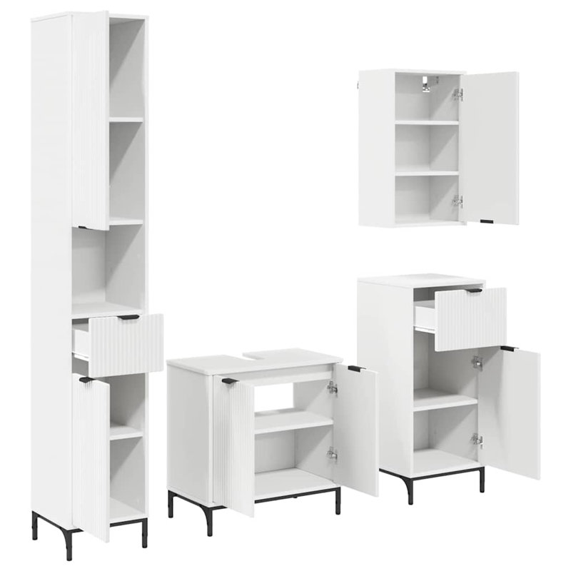 60.5cm Bathroom Vanity Base Only, White