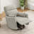 36.6" Wide Corduroy Power Lift Recliner Chair with Swivel -877352146