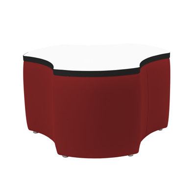 Pro Series Upholstered Cog Dry-Erase Ottoman Table 18" Height