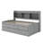 Twin Size Wooden Captain Bed With Built-In Bookshelves,Three Storage Drawers And Trundle-372385770