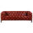Jules 85" Genuine Leather Round Arm Sofa