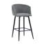 Fryman Yes Upholstered Velvet Bar Stool with Iron Frame-370153714