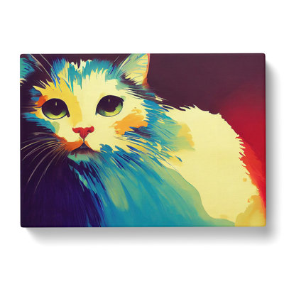 Colourful Cat Vol.4 - Wrapped Canvas