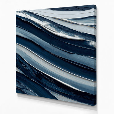 Art mural horizontal sur toile rayée horizontale