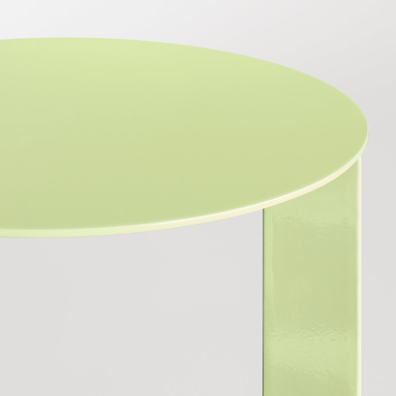 Note End Table, Celery, 21.8" H x 16" W x 16" D