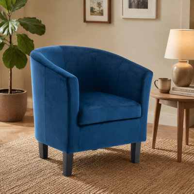 Velvet Upholstered 67m Occasional Accent Chair