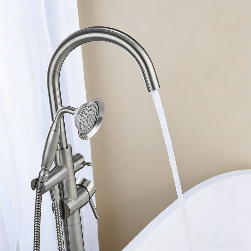 Robinet de baignoire autoportant avec douche à main Topcraft