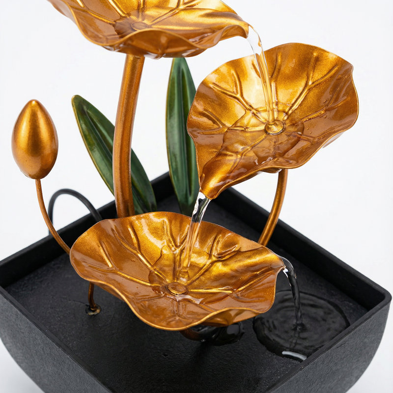 Fontaine de bureau Golden Lotus