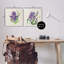 «Mauve Iris en fleur», ensemble de 2 toiles murales par Kristy riz-2091143639
