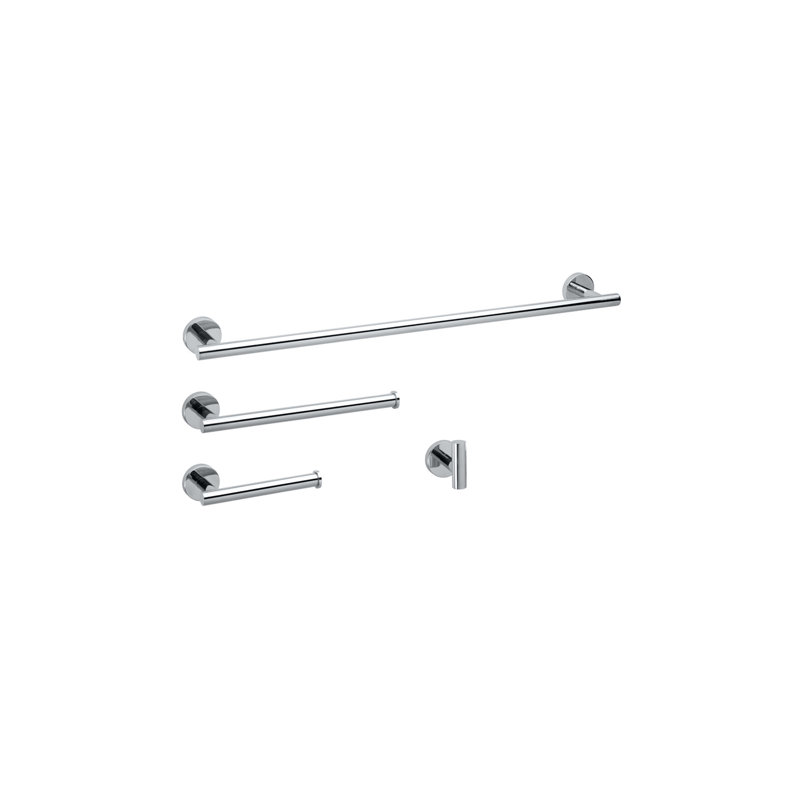Ensemble de quincaillerie de salle de bain 4 pièces, Chrome