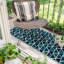 Tapis intérieur / extérieur bleu Laurinda-22100756