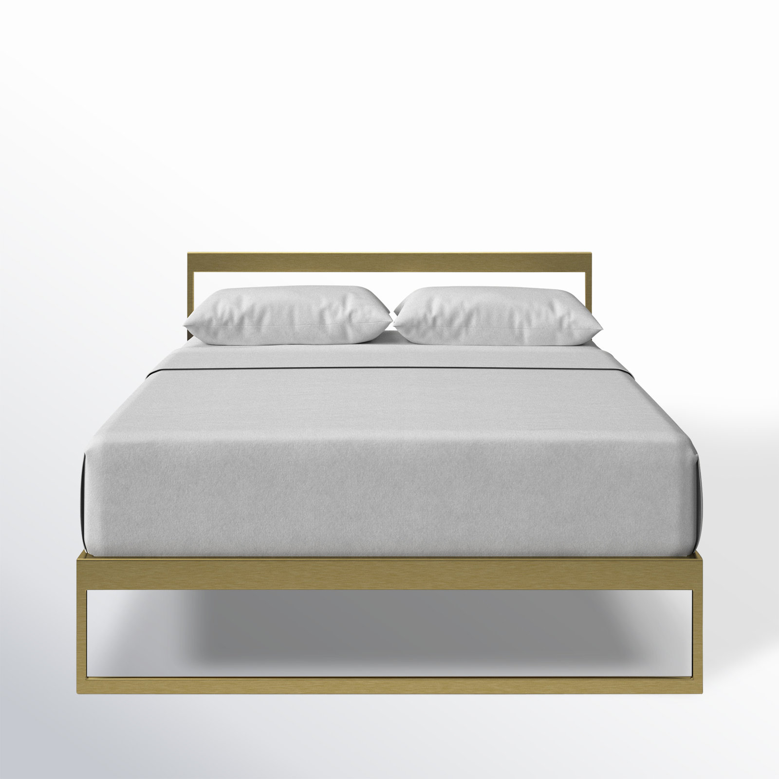 Aston Open-Frame Platform Bed, Queen, Gold