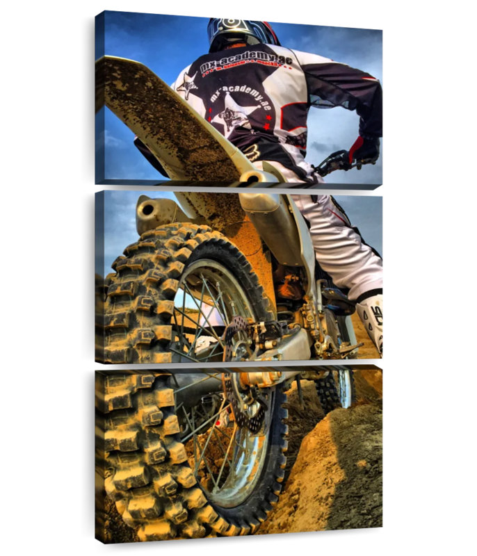 Dirt Bike Backside, H 62 po x l 30 po
