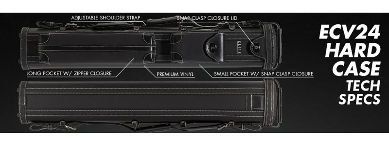 2'10" Pool Cue Case, Black