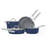 Calphalon Premier Ceramic Nonstick 8-Piece Cookware Set, Midnight Blue