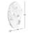 Round Metal Amorphic Wall Decor- Large
