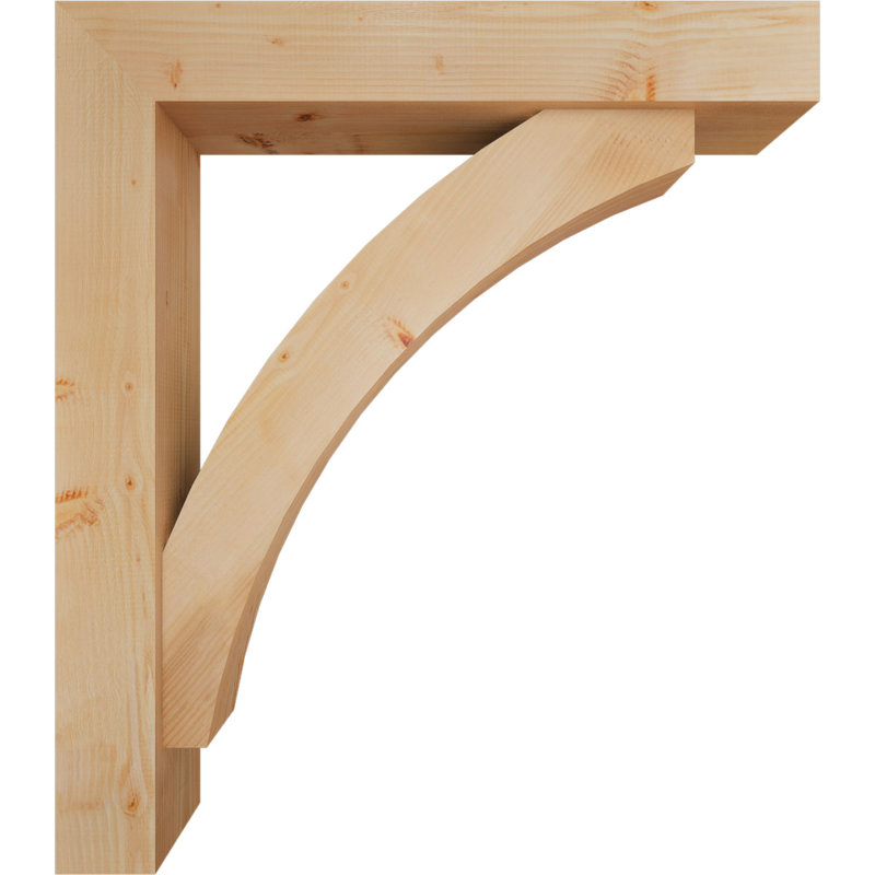 Support de bloc Thorton avec entretoise décalée, 48 x 42, Sapin Douglas de l 7 1/2 (lisse)