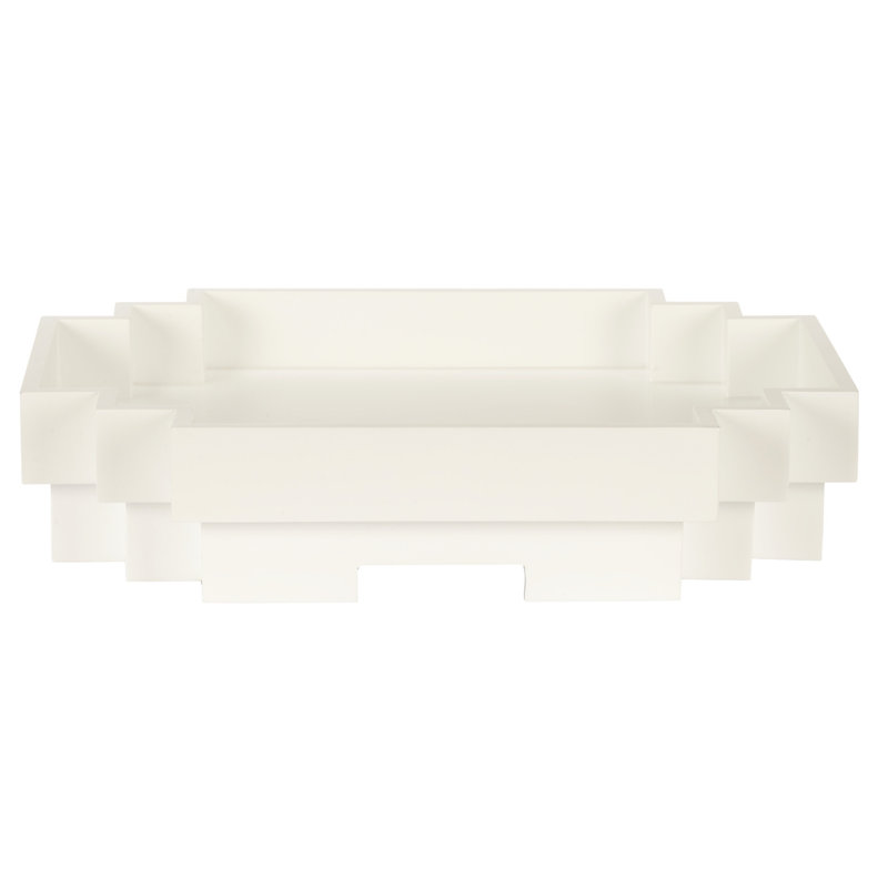 Plateau en bois de style japonais, Blanc