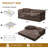63" Compression Convertible Sleeper Futon Sofa Bed, 4-in-1 Corduroy Upholstered Floor Couch with 2 Pillows, No Assembly Required-790714035