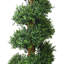 Arbre en spirale artificiel de 48 pouces - Buis artificiel en pot pour la décoration intérieure ou extérieure - Faux plantes pour la maison, le bureau ou le restaurant