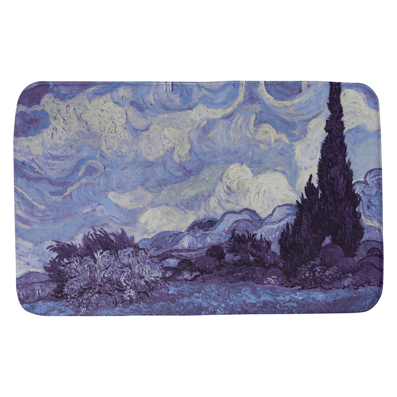 Tapis pour salle de bain Kandiyohi, l 21 po x L 34 po, Brun pâle