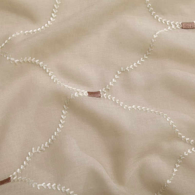 Arelious Sheer Curtain, Width 140cm x Drop 175cm, Beige