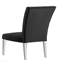 Chaises de salle à manger 2 pièces modernes en velours - noir et chrome-132283398-132283400