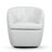Classic Tuffted Vegan Faux Leather Swivel Barrel Chair No Assembly Required-499501868