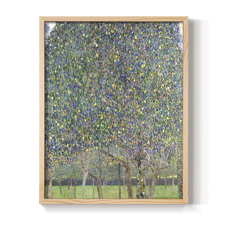 «Vintage Landscape», reproduction encadrée en bois massif, Naturel, H 21 po x l 17 po