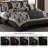 Hibiscus Floral Jacquard Comforter Set-103255154-138509735