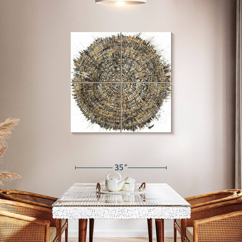 Avery Mysterious Tree Ring, 57" H x 57" W