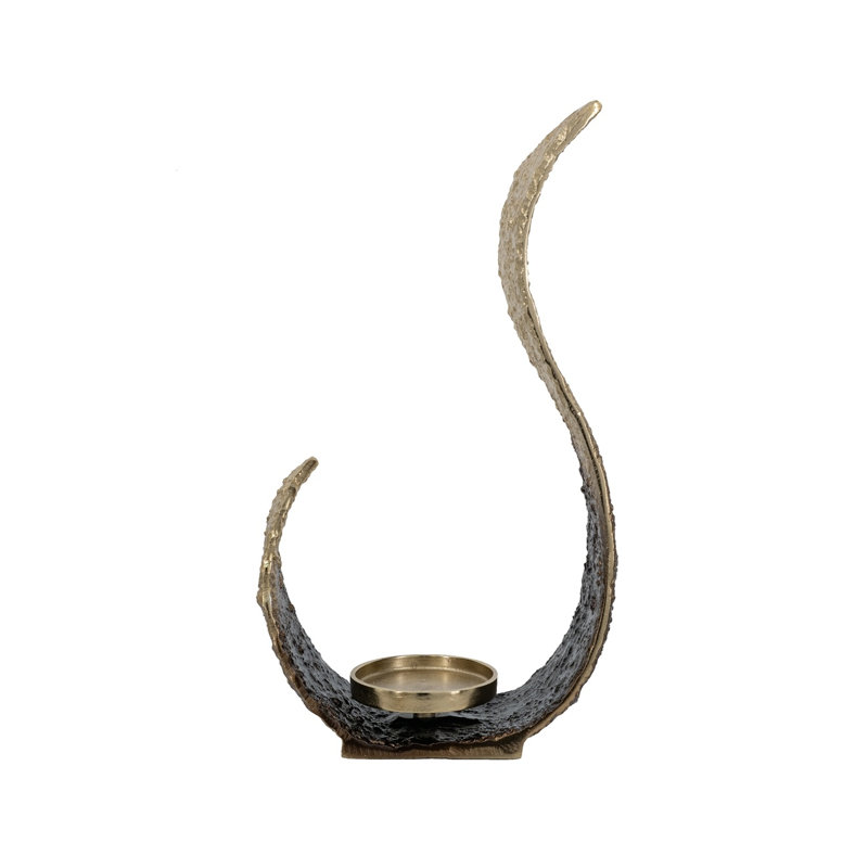 Porte-bougie 14,6 po Sculptural Ombre