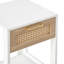 Table de bout en rotin 15,75 po avec tiroir-361534124