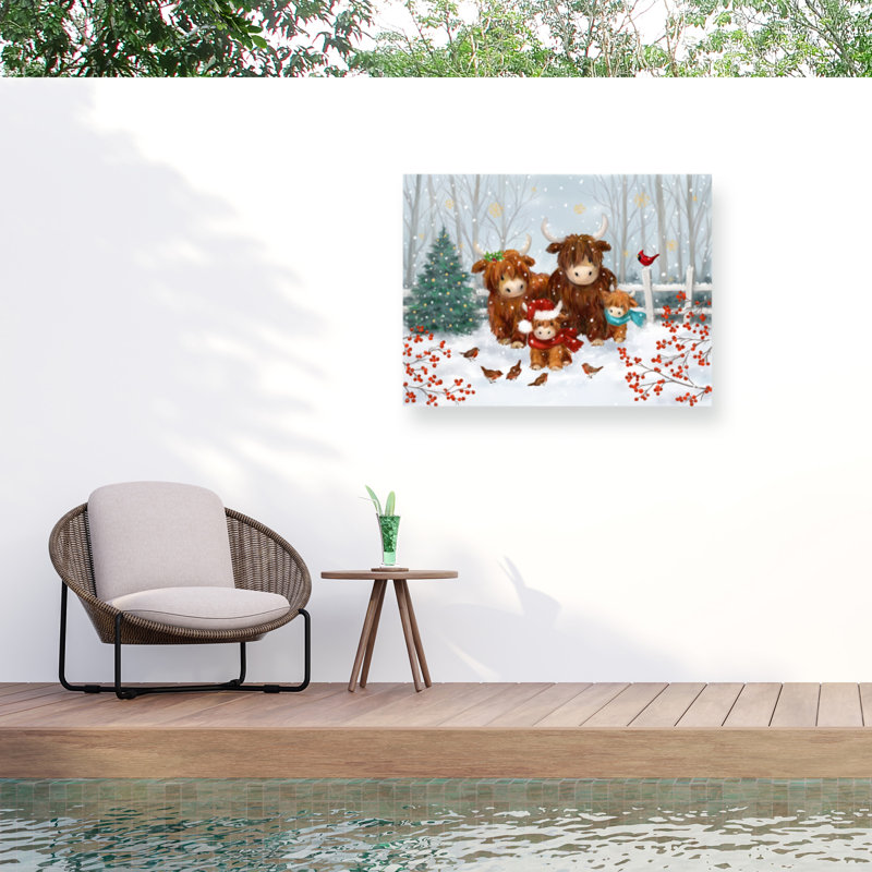 Toile d'extérieur Jean François Christmas, H 14 po x l 19 po
