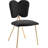 Angel 17.71'' H Velvet Upholstered Metal Side Chair-1557147628