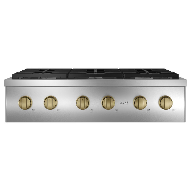 Café 36" Commercial-Style Gas Rangetop With 6 Burners (Natural Gas), Stainless Steel