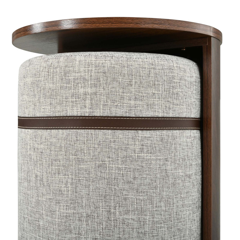 Pull-Out Combo End Table with Detachable Stool