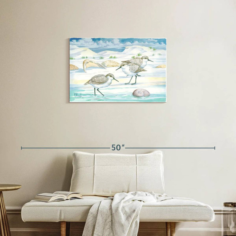 Shell Island Sandpipers, 20" H x 30" W