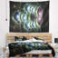 Tapisserie artful des cercles abstract blue light-28494398