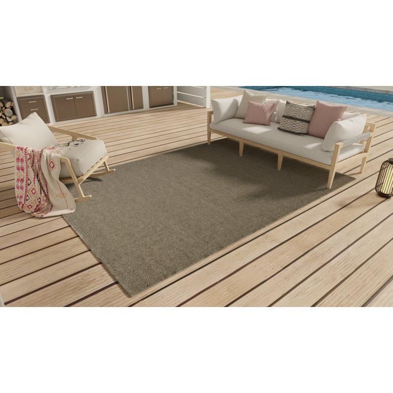 Theo Flatweave Indoor/Outdoor Area Rug, Rectangle 9' x 12'