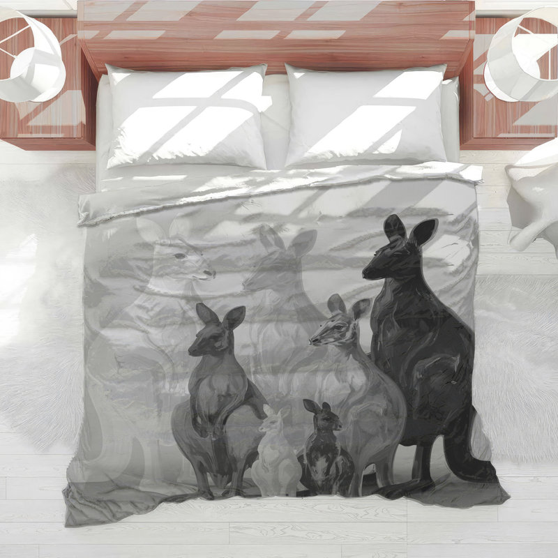Group Of Kangaroos Comforter, King