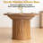 Hommpa 59" Extendable Round Dining Table For 4-6, Oval Kitchen Table With Storage And Sturdy Wooden Base, Farmhouse Dining Room Table For Small Space, Living Room, Walnut