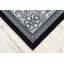 Tapis noir traditionnel tissé à la main Ramsel-33341863