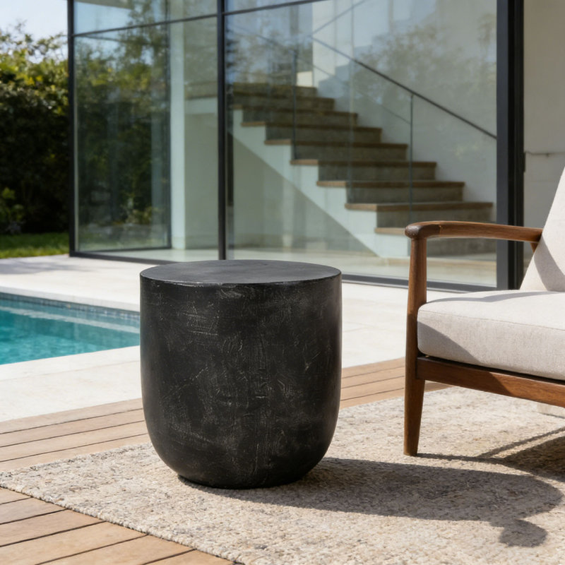 Outdoor LightWeight Concrete Side Table