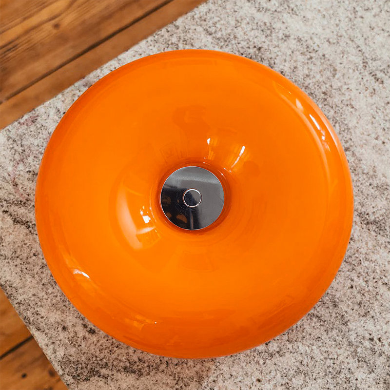 Aura Donut Orange Glass Table Lamp