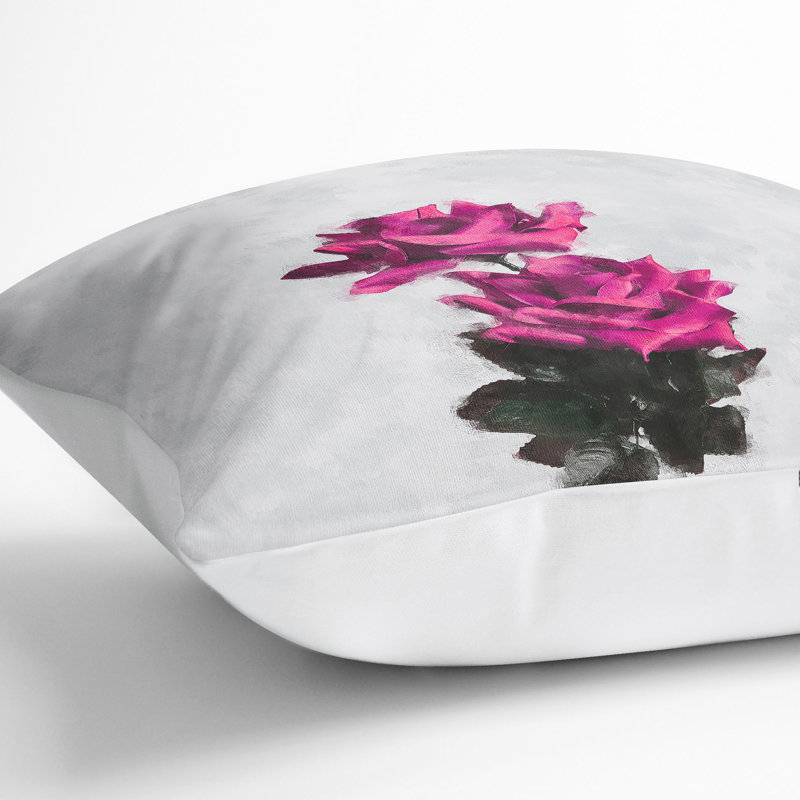 Square Throw Cushion, White, 40cm H x 40cm W x 15cm D