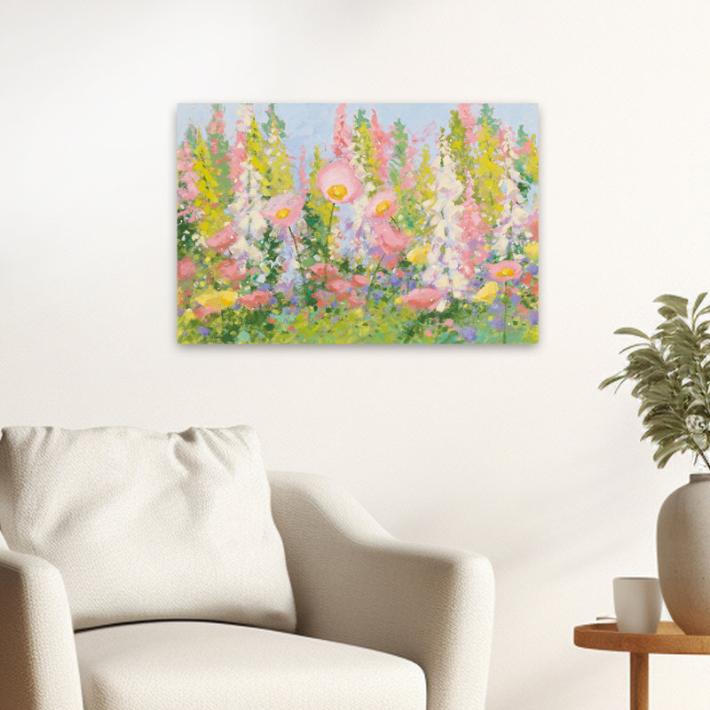 Jardin pastel I jardin bleu ciel Foxglove, H 24 po x l 16 po