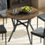 Lamberto Dining Table, Round Kitchen Table with Black Legs-466641097