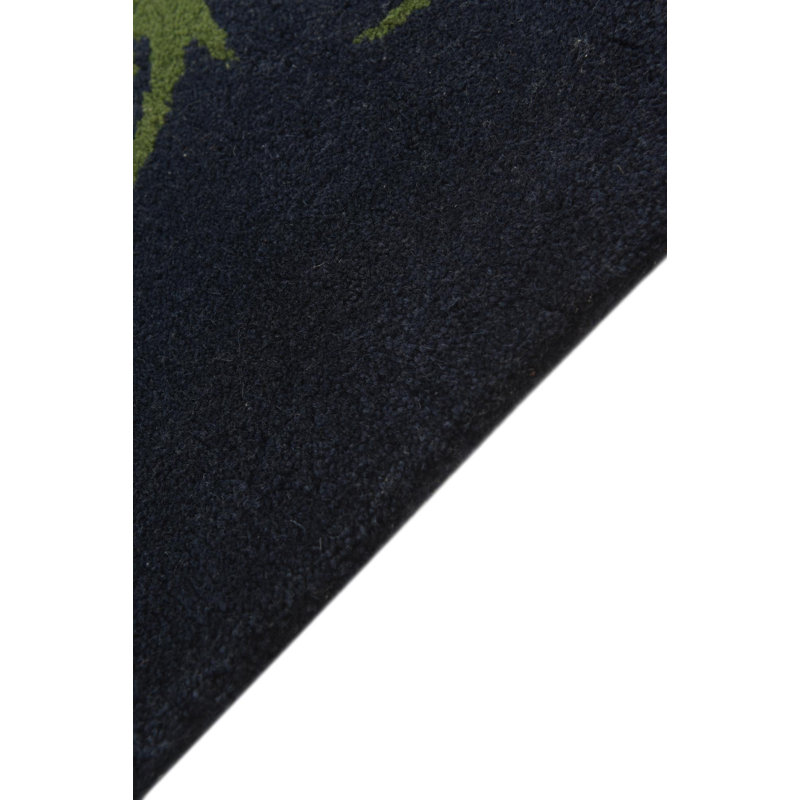 Tapis carré bleu marine Orlando